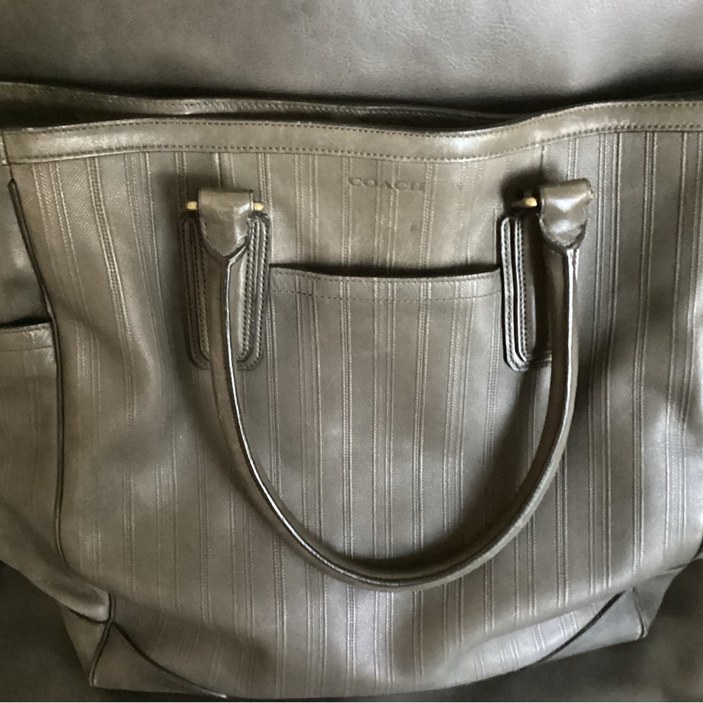 Coach leather tote - Picture 6 of 9
